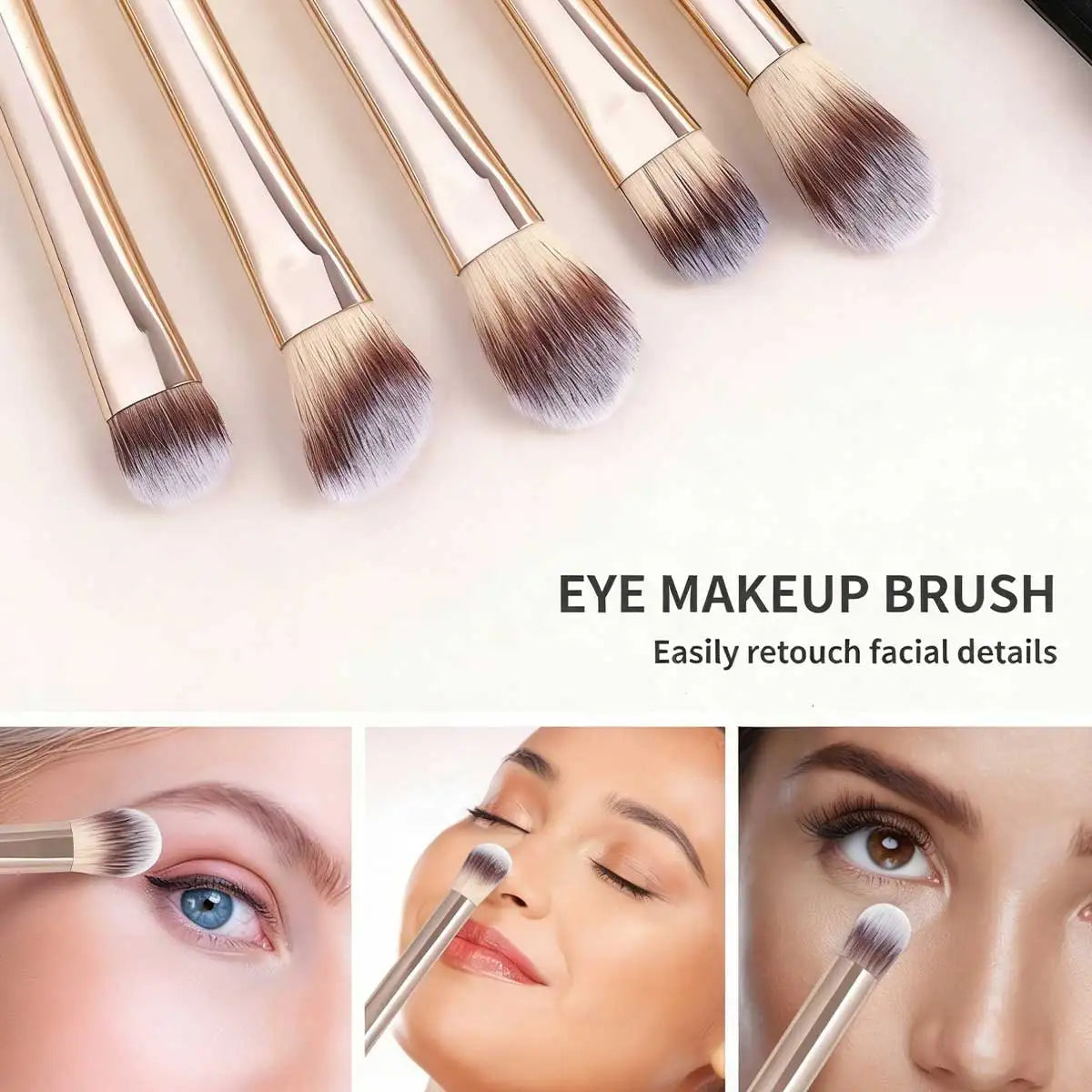 17Pcs Makeup Brush Set with Powder Puff, Soft Foundation, Blush, Contour, Powder & Eyeshadow Brushes, Professional Cosmetic Tool