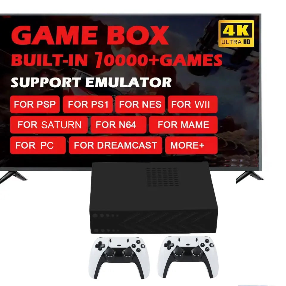 R3 Pro Batocera Game Console — 4K HD, 60+ Emulators, Wireless Controller TV Console