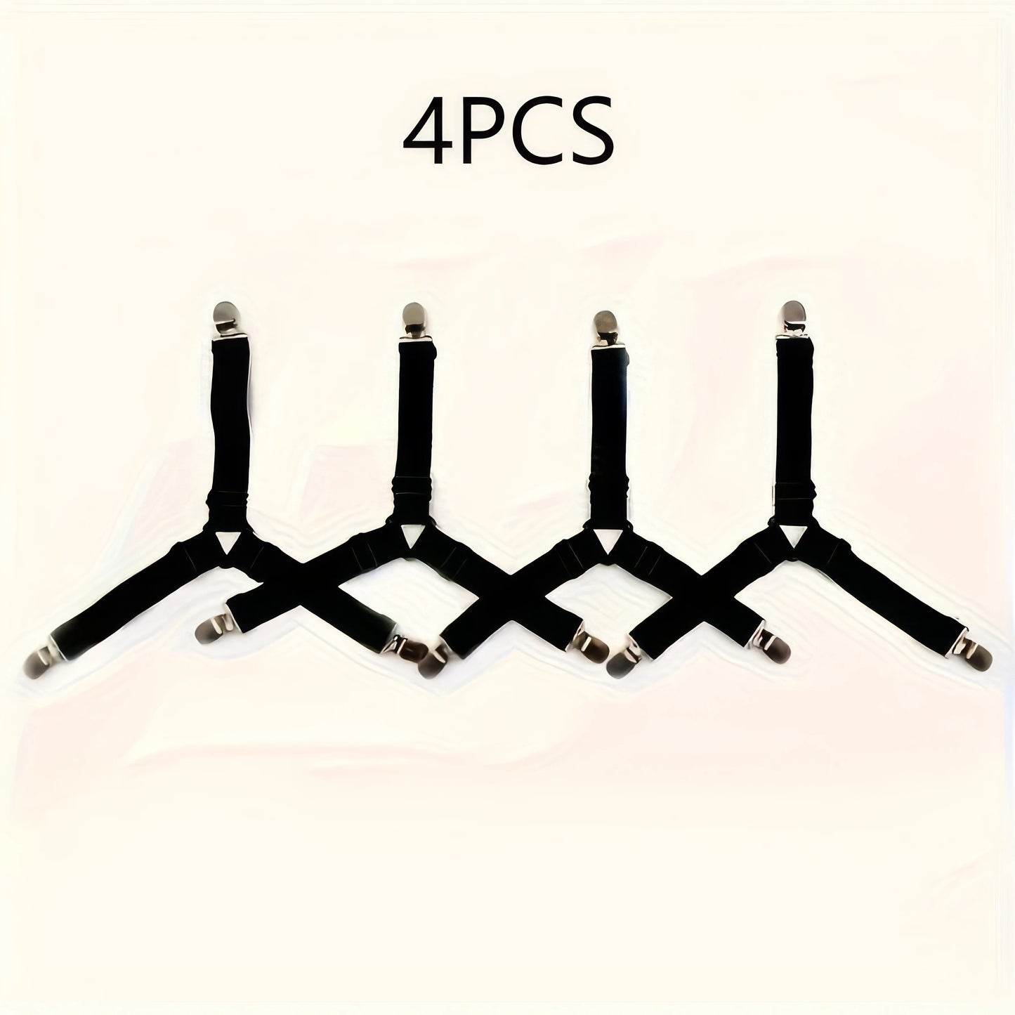 4 Black Triangular Bed Sheet Holders, Anti Slip Practical Household Items, Suitable for Various Mattresses