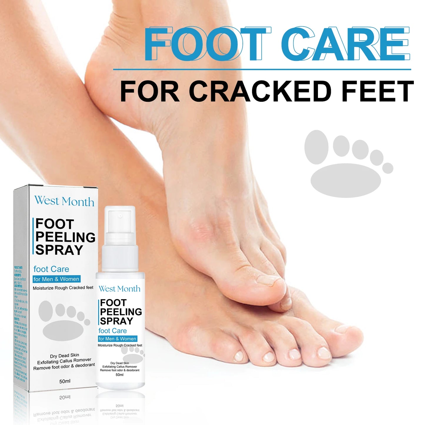 West&Month Nail Fungus Repair Liquid Hand Foot Skin Care Serum Remove Infected Thicken Bright Fungal Treat Soft Hand Foot Care