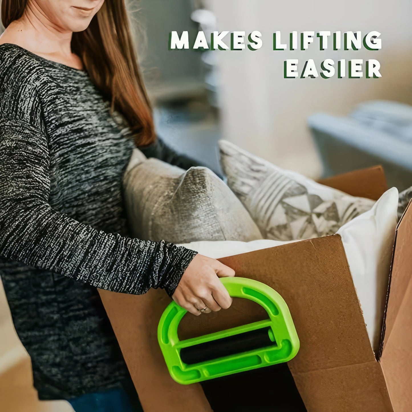 1 Piece of Heavy-duty Adjustable Lifting Belt with Green Color, Easy To Use and Store, Suitable for Moving and Construction
