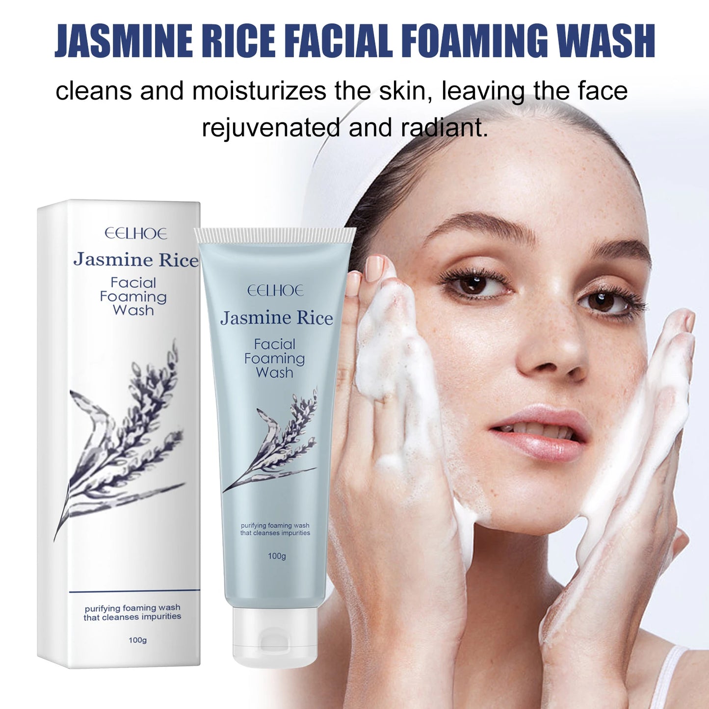 Eelhoe 100g Moisturizing Cleanser Gentle Facial Cleaning Daily Skin Care Hydrating Skin Maintenance