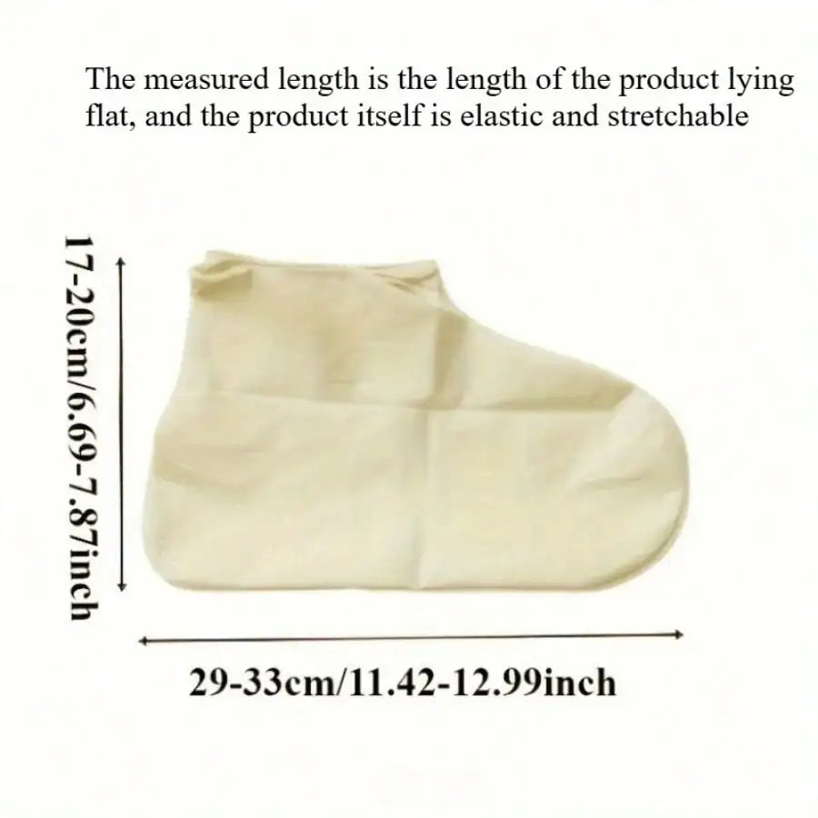Latex Waterproof Rain Boot Shoe Cover — Unisex, Hand Washable