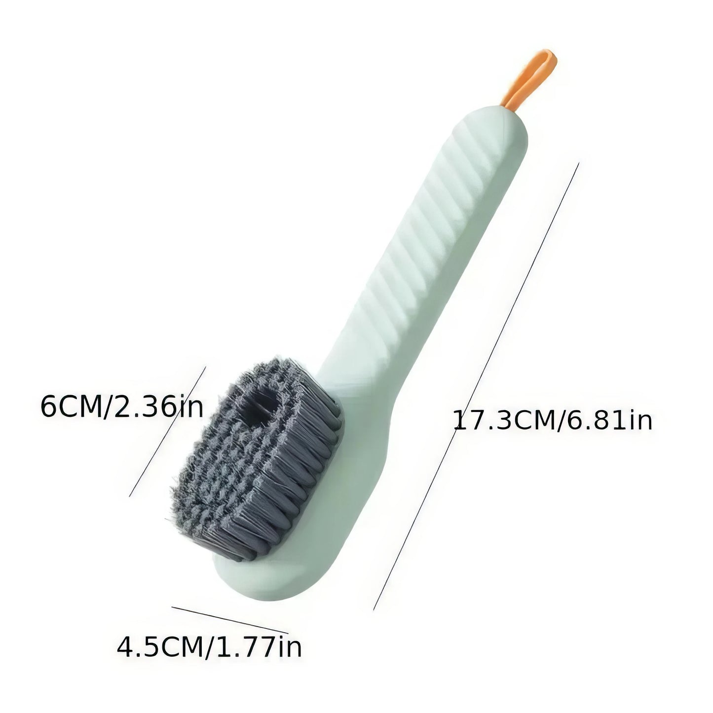 1/2 Soft Fur Shoe Brush Green, with Built-in Holes for Easy Storage, Suitable for Sports Shoes, Boots, Shoe Brush Tools