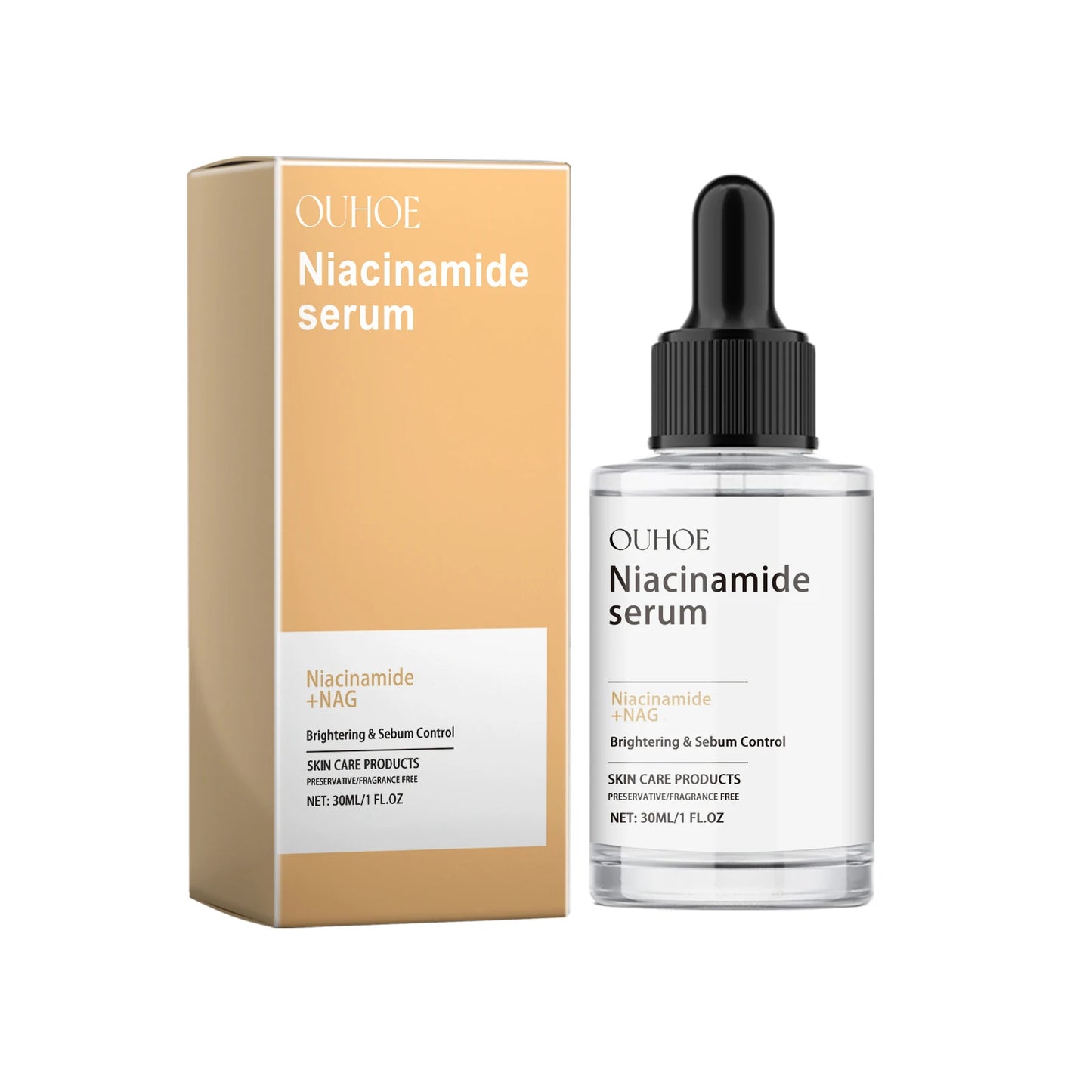 Niacinamide Serum Dark Spots Removal Sebum Control Reduces Dryness Brightening Glowing Skin Moisturizing Hydrating Face Essence