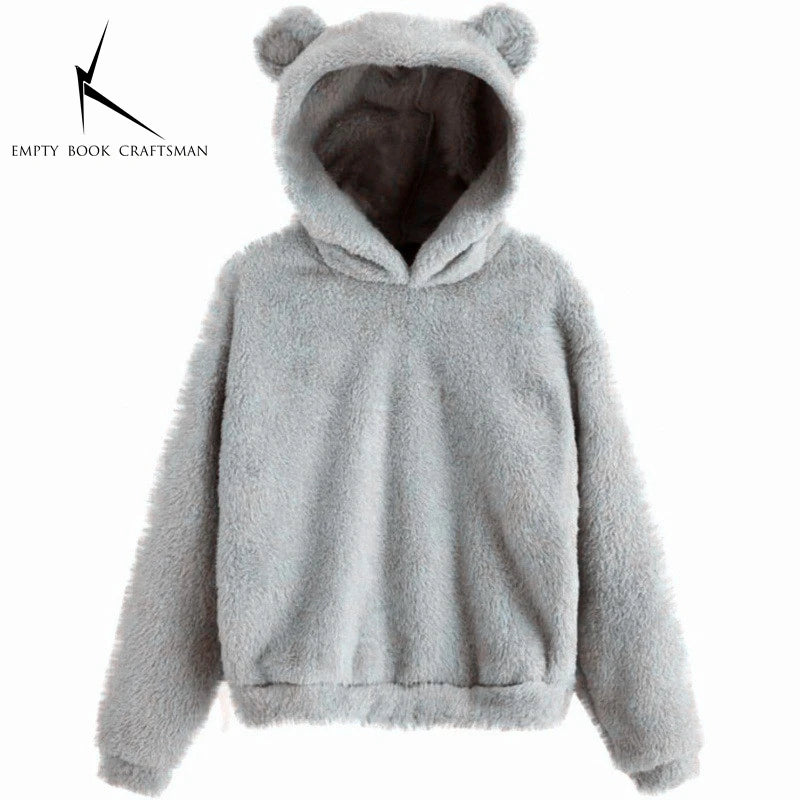 Women's Bunny Ear Hoodie - Plush Warm Long Sleeve Sweatshirt - photo 18