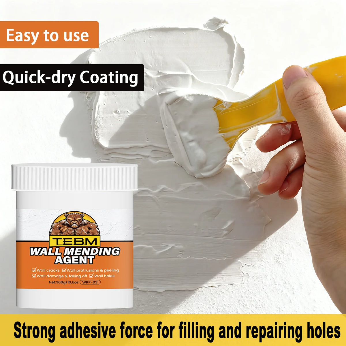Wall Mending Agent - Quick-Drying Filler for Holes and Cracks - view 8