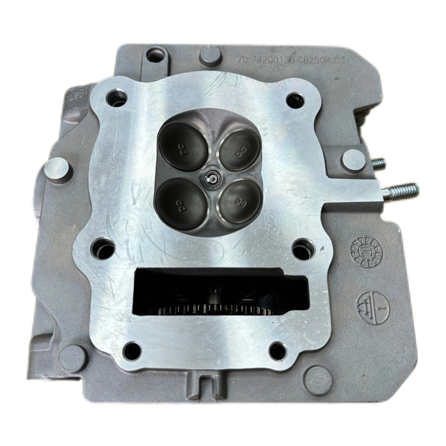 Motorcycle cylinder head assembly 4 valves for CB series engine 172fmm upgrade to 25hp piston diameter 75mm