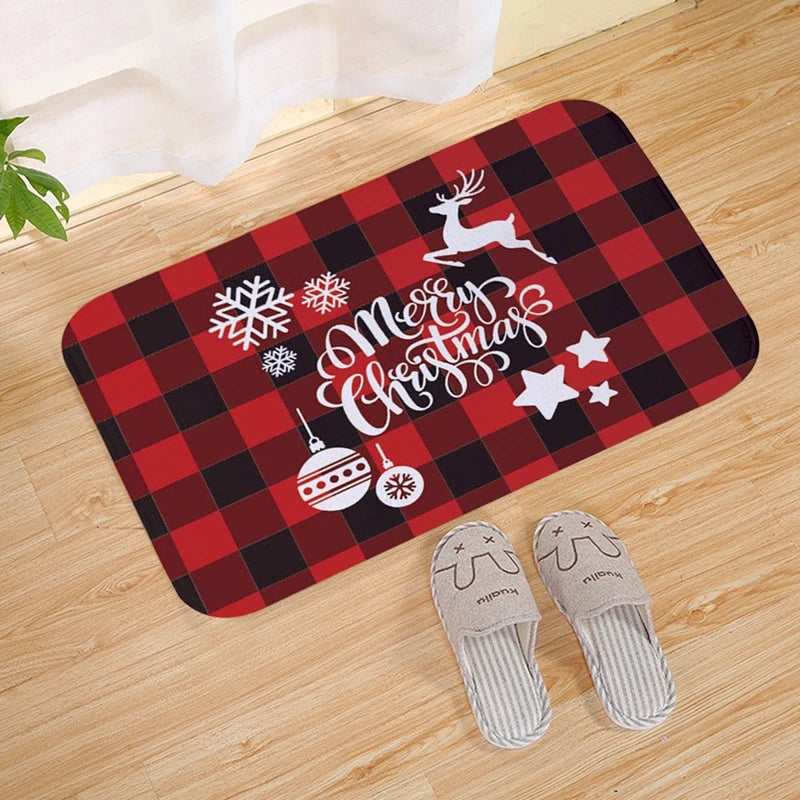 Christmas Door Mat Santa Claus Outdoor Carpet Merry Christmas Decorations For Home 2026 Navidad Xmas Ornament New Year 2026