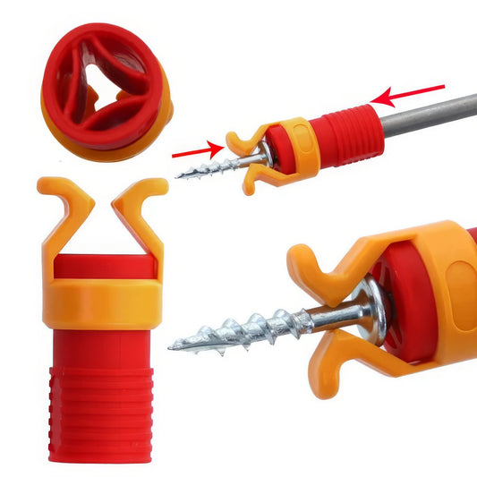 1/2 Piece Red Screw Holder, Manually Operated, Used As A Woodworking Tool for Screw and Drill Bit Clamps, Essential Tool