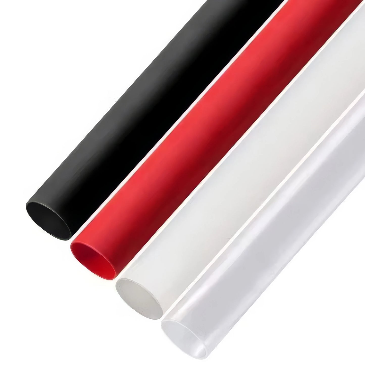 127/254 Pieces of Heat Shrink Tubing in Red and Black, Cable Packaging Kit, Suitable for Home and Industrial Use