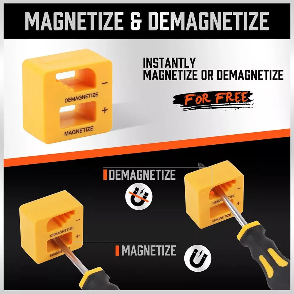 HORUSDY 11-Piece Magnetic Screwdriver Set Phillips Flat Head Tip with Magnetizer