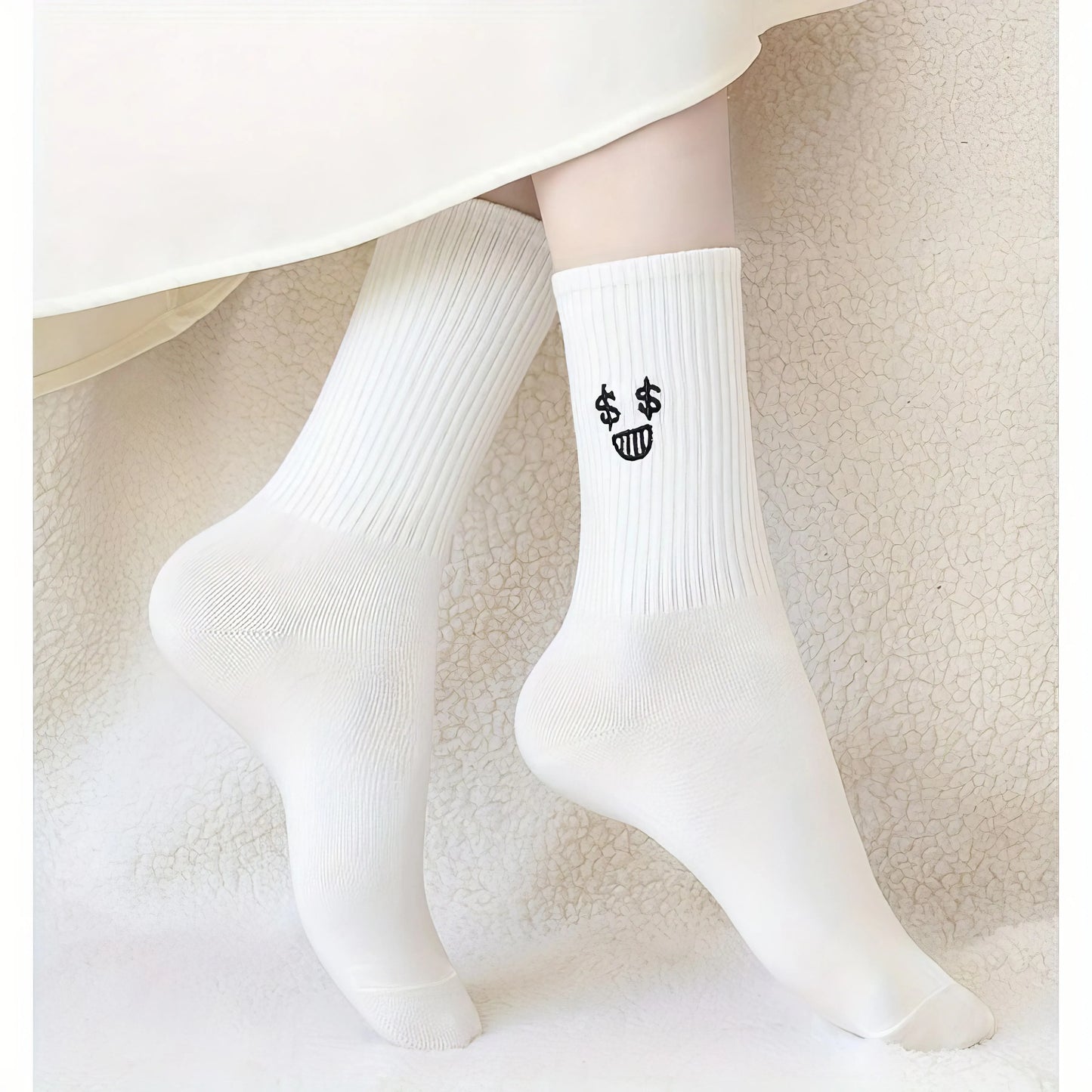 Emoji Socks, 5-Pair Set — Breathable Soft Everyday & Sports Wear