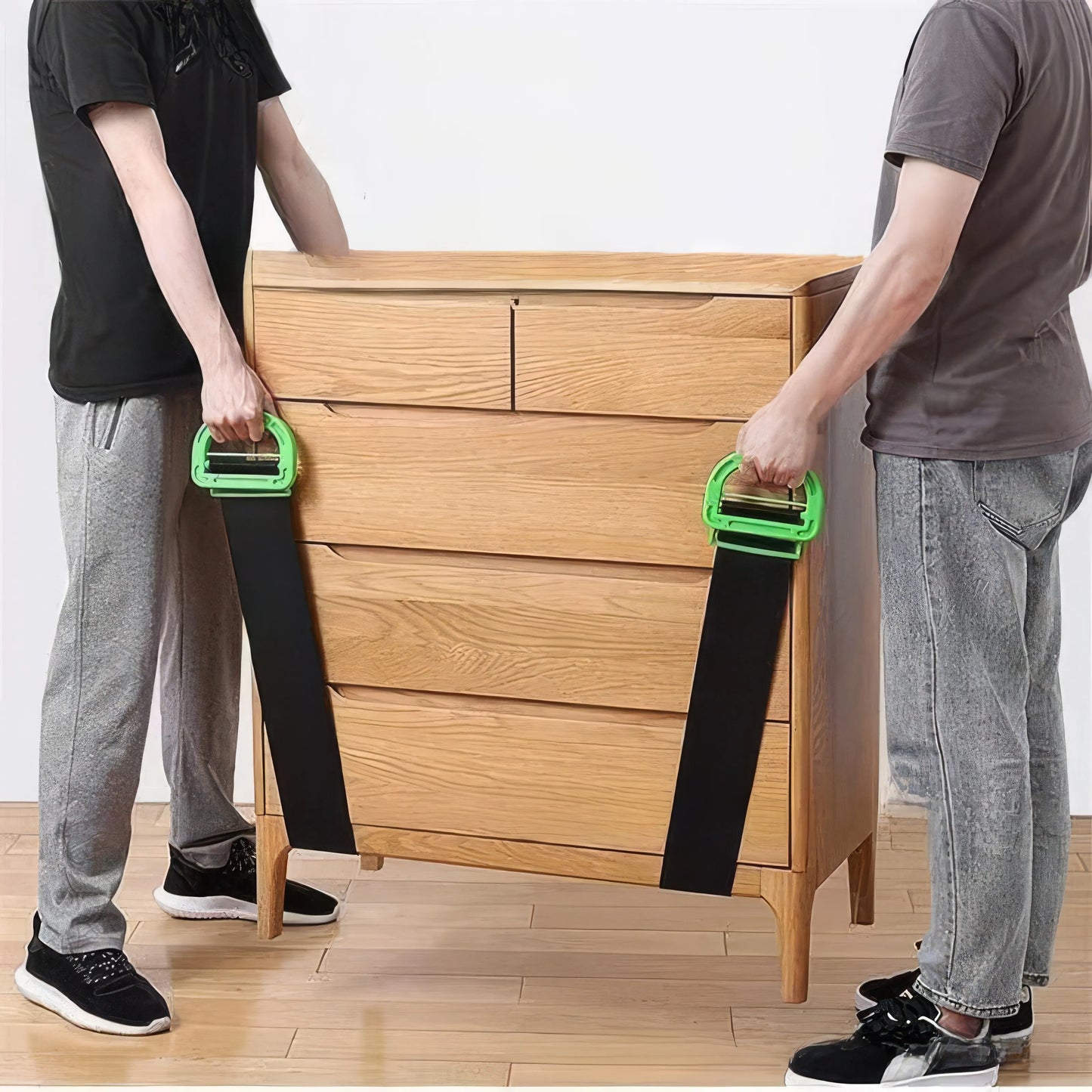 1 Piece of Heavy-duty Adjustable Lifting Belt with Green Color, Easy To Use and Store, Suitable for Moving and Construction