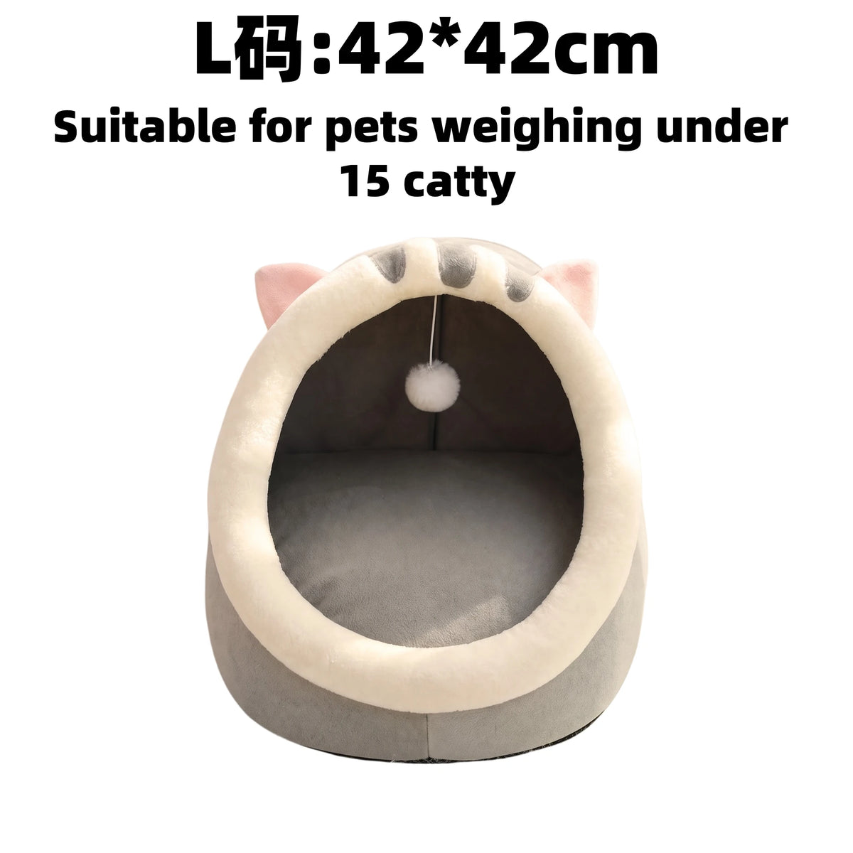 Cat Tent Bed with Removable Cushion - Cozy Cave House for Small Pets - photo 8