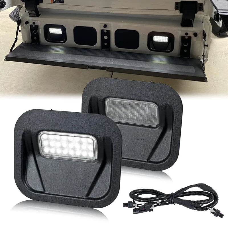 2Pcs LED Rear Tailgate Step Light Kit For GMC Sierra 1500 Chevy Silverado 1500 2500HD 3500HD 2020 2021 2022