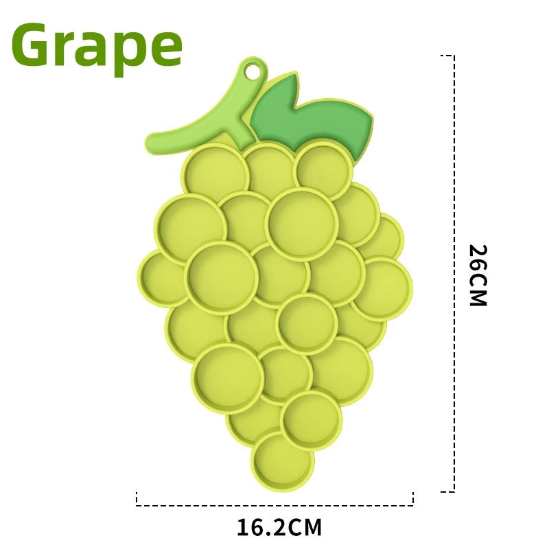 Grape-Shaped Dog Lick Mat with Suction Cups