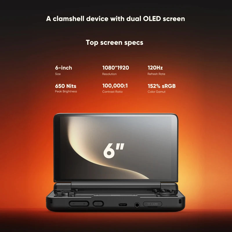 AYN Thor Dual-Screen Android Handheld — 6" AMOLED 1080p Gaming
