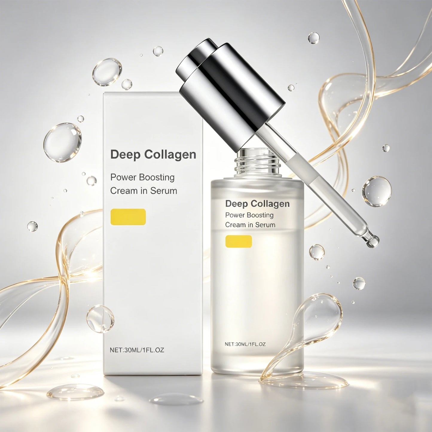 AMZ 30ml Collagen Moisturizing Facial Essence Nourishing Skin Care Smooth Daily Moisture Water for Facial Skin Health