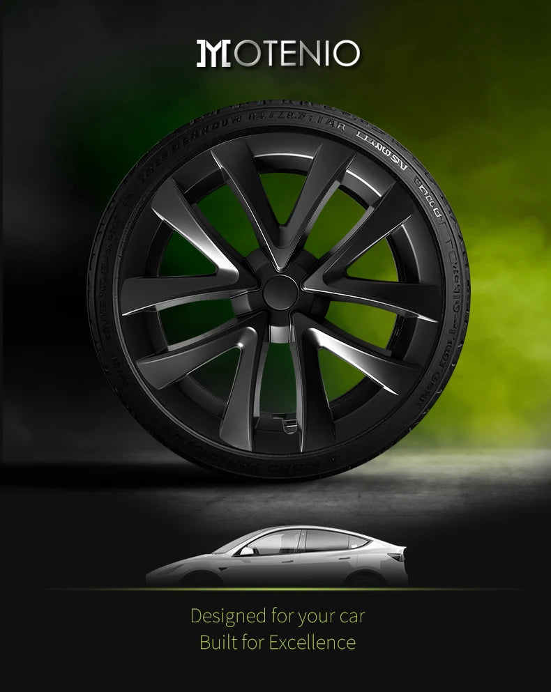4PCS Design For TESLA Model 3 2026-2026 18 Inch Arachnid Style Wheel Cover Hubcaps Cap Only For Model 3 Wheel Cover Accessories
