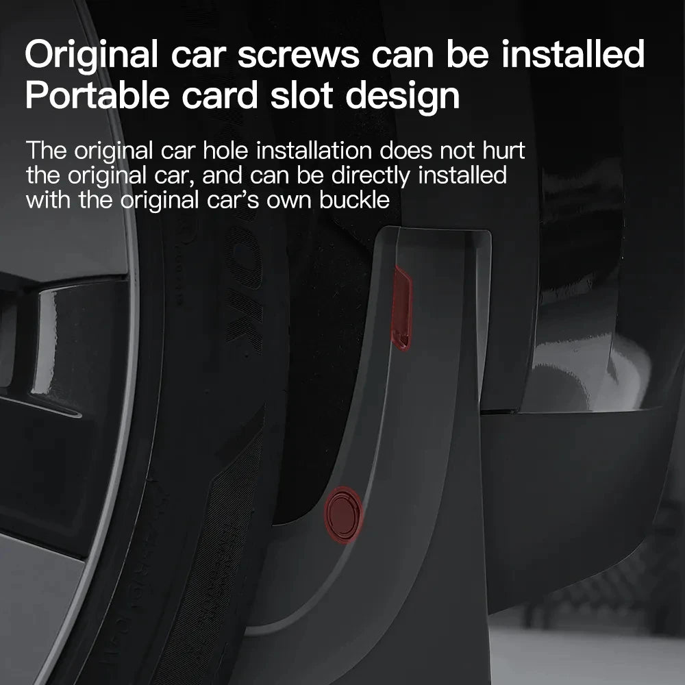 4Pcs/set Mud Flaps Splash Guards For Tesla Model 3 2026-2026 2026 2026+ Front Rear Wheel Mudguard Guard Fender