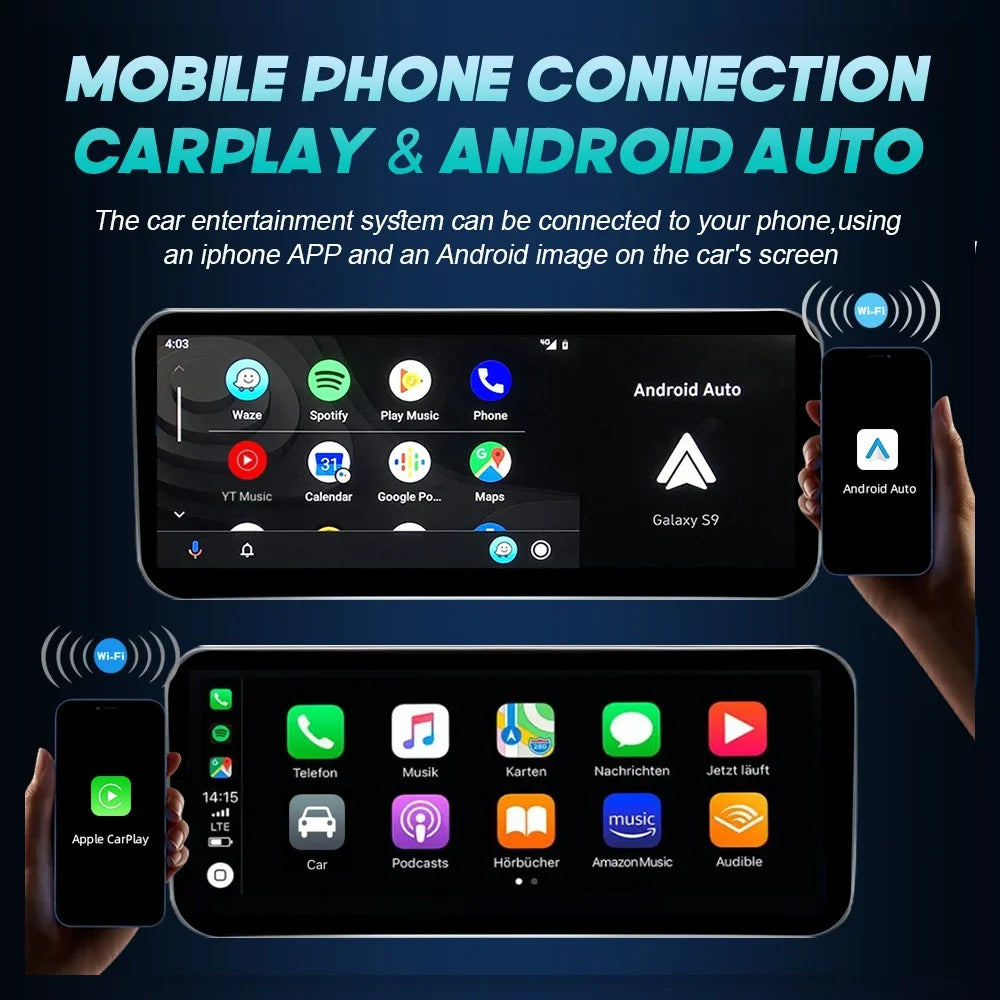 Android 14 Carplay Car Multimedia Player For Audi A6 C7 A7 2012~2018 Touch Screen 4G Music Stereo GPS Navi 8+256GB Auto Radio