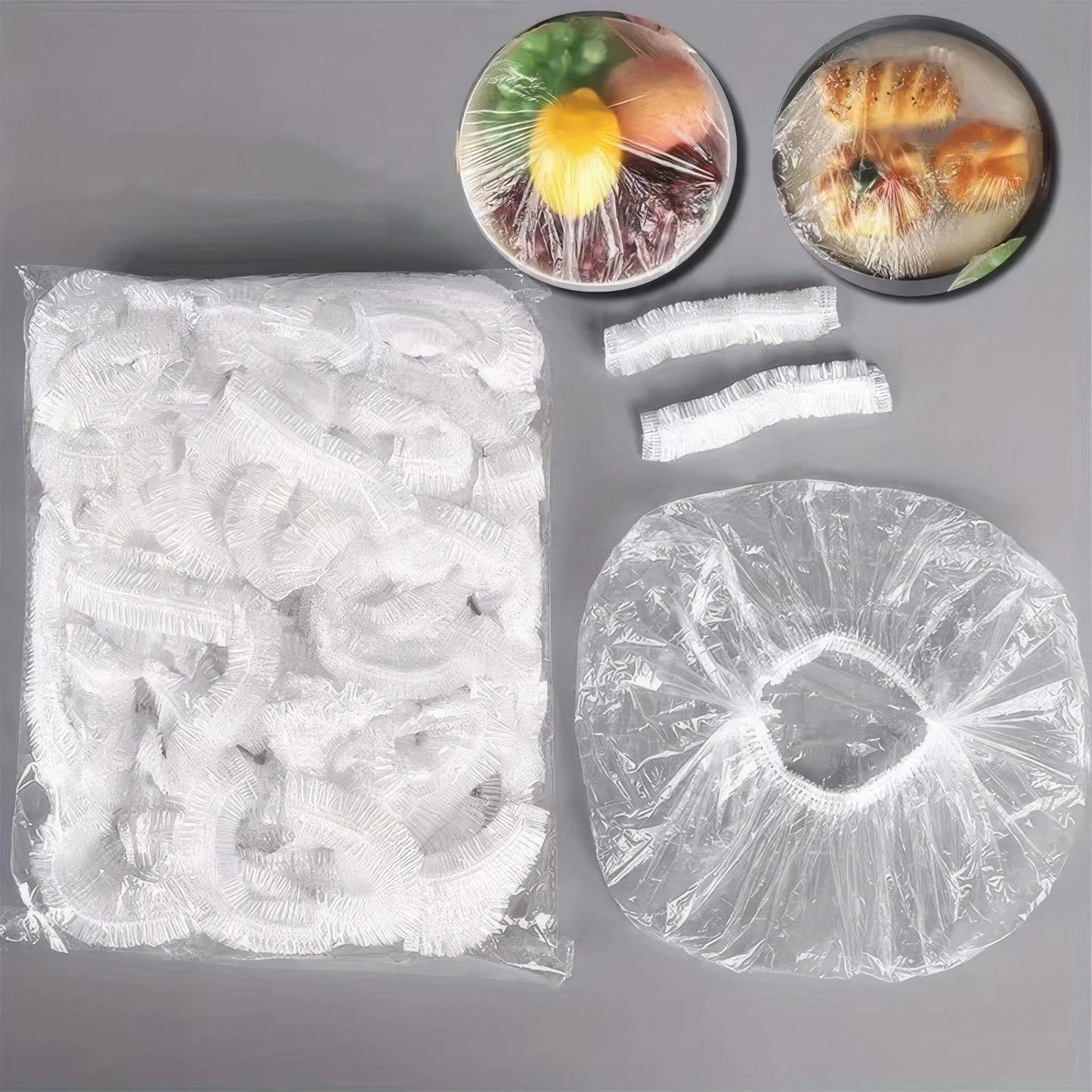 Disposable Food Storage Bags - Bulk Pack of Leak-Proof & Convenient Plastic Bags for Quick Meal Prep, Snacks, and Leftovers