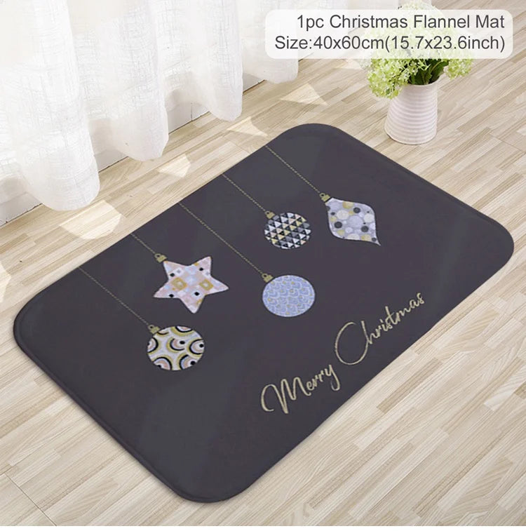 Christmas Door Mat Santa Claus Outdoor Carpet Merry Christmas Decorations For Home 2026 Navidad Xmas Ornament New Year 2026