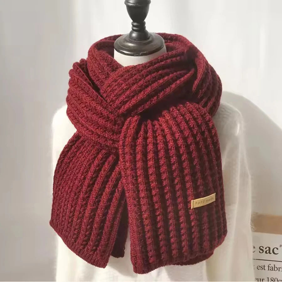 Unisex Chunky Cable Knit Scarf - Long Warm Winter Scarf - photo 9