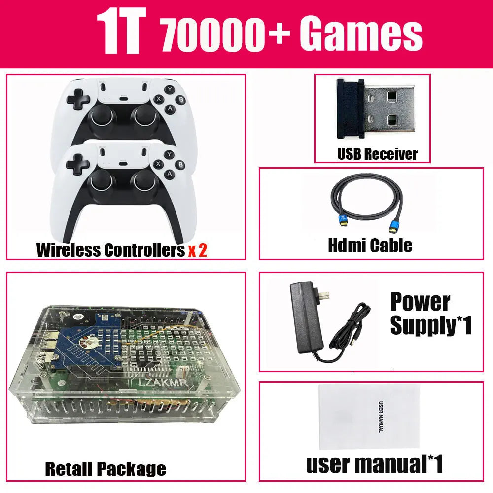 U9 Pro Dual-System Game Console — Windows + Batocera, 4K HD, Wireless Controller TV Console