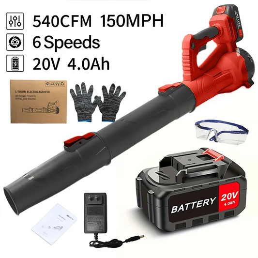 Cordless Leaf Blower – Ultra-High-Power Garden Blower for Leaves, Dust & Snow Removal