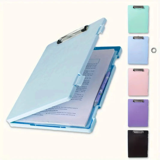 1 Color Folder Storage Box, Hard Shell Design, Office Desktop Management Tool, Multi Size Compatible File Classification