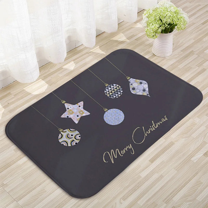 Christmas Door Mat Santa Claus Outdoor Carpet Merry Christmas Decorations For Home 2026 Navidad Xmas Ornament New Year 2026