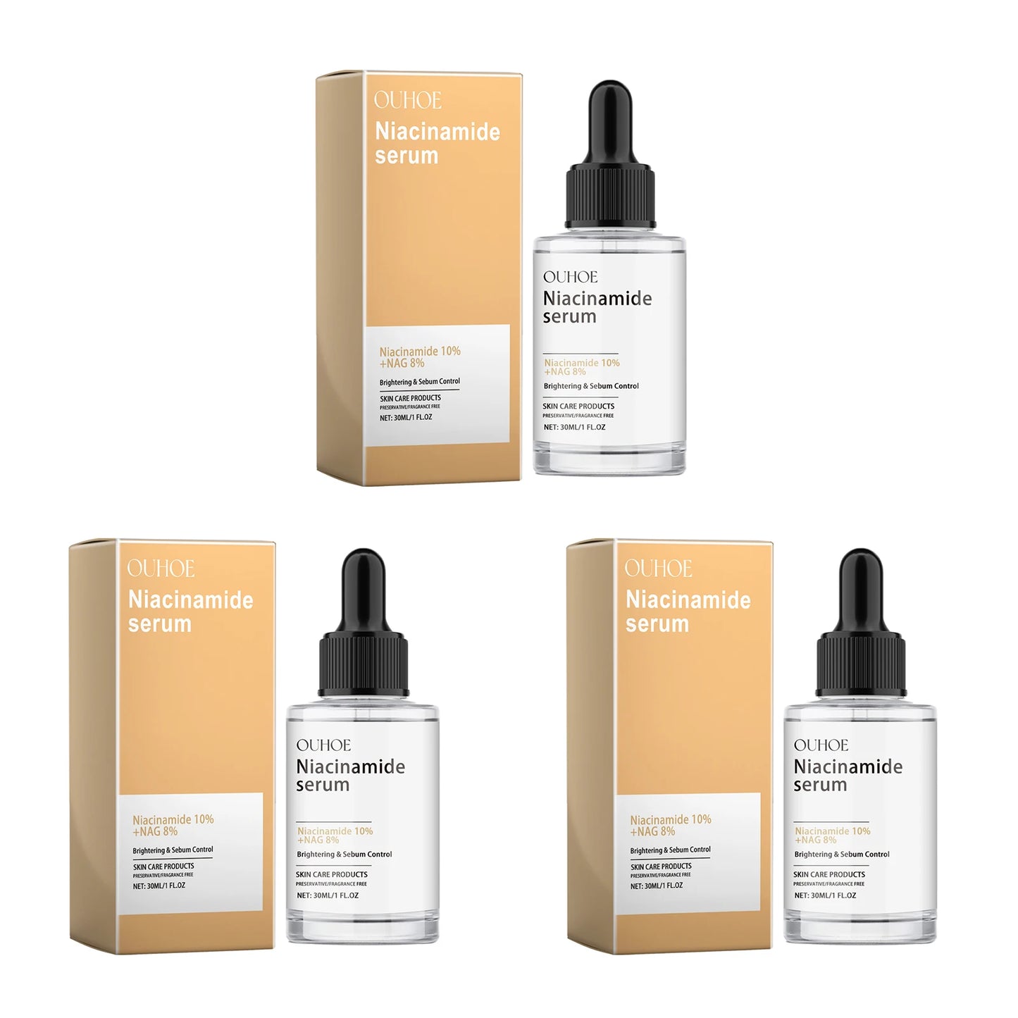 Niacinamide Serum Dark Spots Removal Sebum Control Reduces Dryness Brightening Glowing Skin Moisturizing Hydrating Face Essence