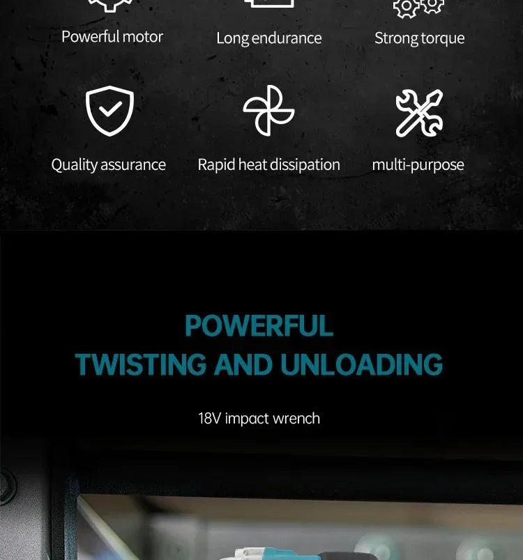 Makita DTW285 18V Brushless Cordless Impact Wrench – High-Torque Power Tool (Tool Only)