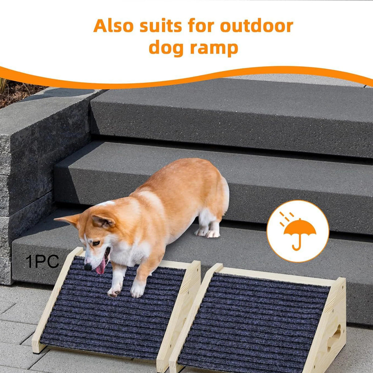 Easy-Assembly Anti-Slip Dog Stair Ladder - Sofa & Bed – photo 2