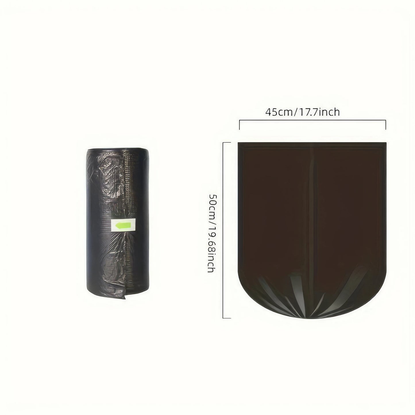 100 Odor-Resistant Black Garbage Bags for Small Cans
