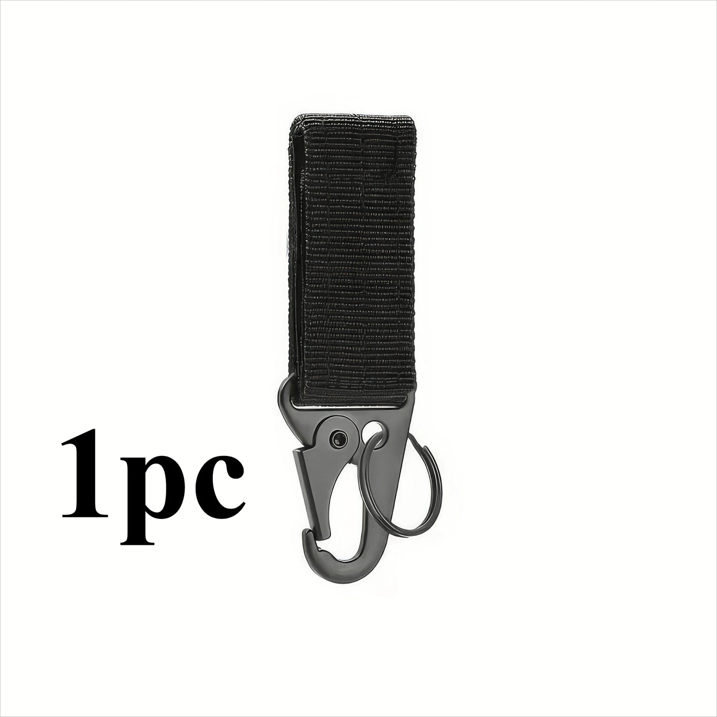 1/2 Piece Nylon Tactical Clip Black/green, Sturdy Hook, Suitable for Backpacks, Seat Belts, Bags, Outdoor Small Tools