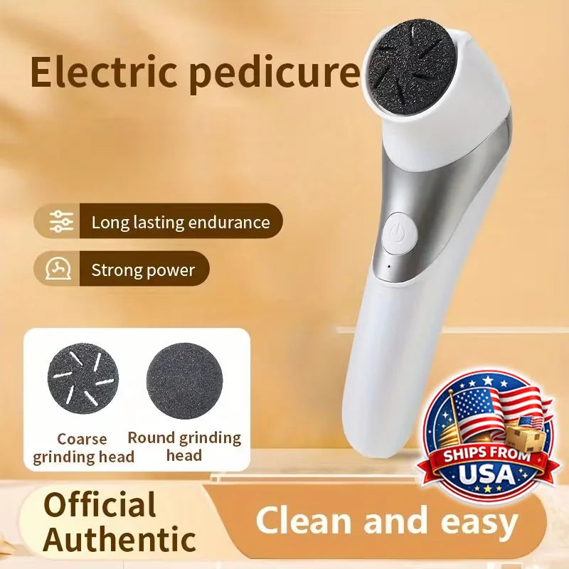 Professional Electric Foot Callus Remover Rechargeable Pedicure Kit 2 Speed Exfoliating Tool for Smooth Heels