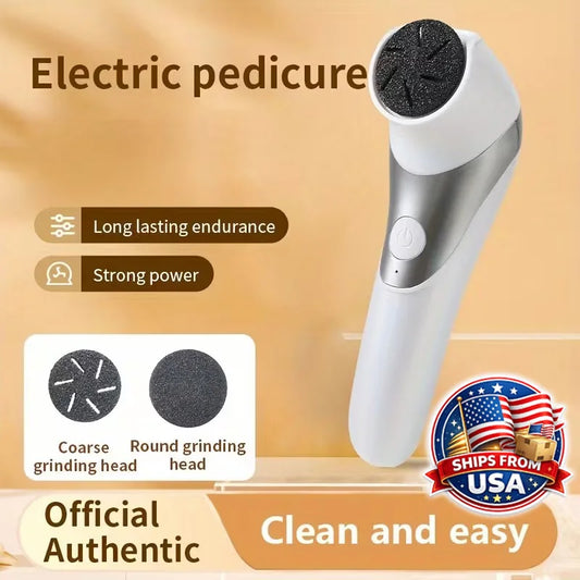 Professional Electric Foot Callus Remover Rechargeable Pedicure Kit 2 Speed Exfoliating Tool for Smooth Heels