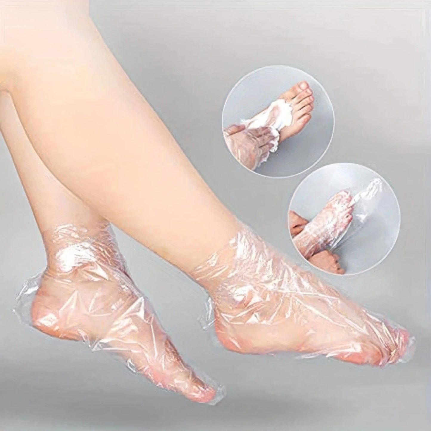 100 Disposable Transparent Foot Covers, Convenient Packaging, Comfortable Fit, Suitable for Travel and Daily Use