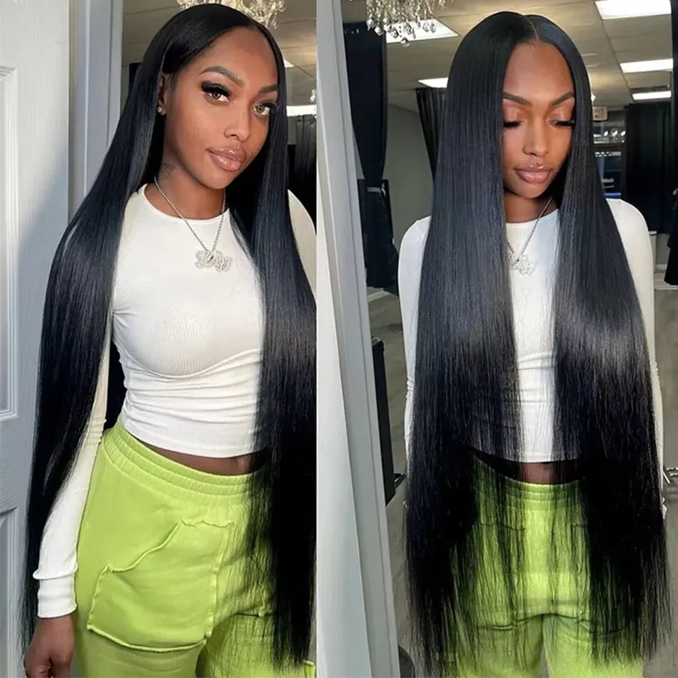 30 40 Inch Straight Bundles Human Hair 16A Remy Brazilian Virgin Weave 1 3 4 Pcs Raw Hair Bundles Extensions For Black Women