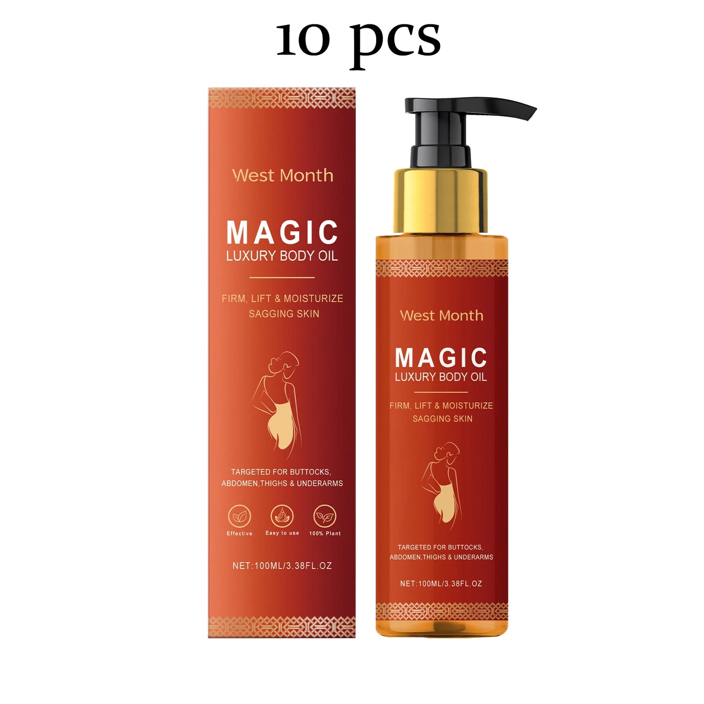 Firming Body Oil Enhance Skin Elasticity Daily Nourishing Reduce Druness Improve Roughness Mild Tightening Body Essential Oil