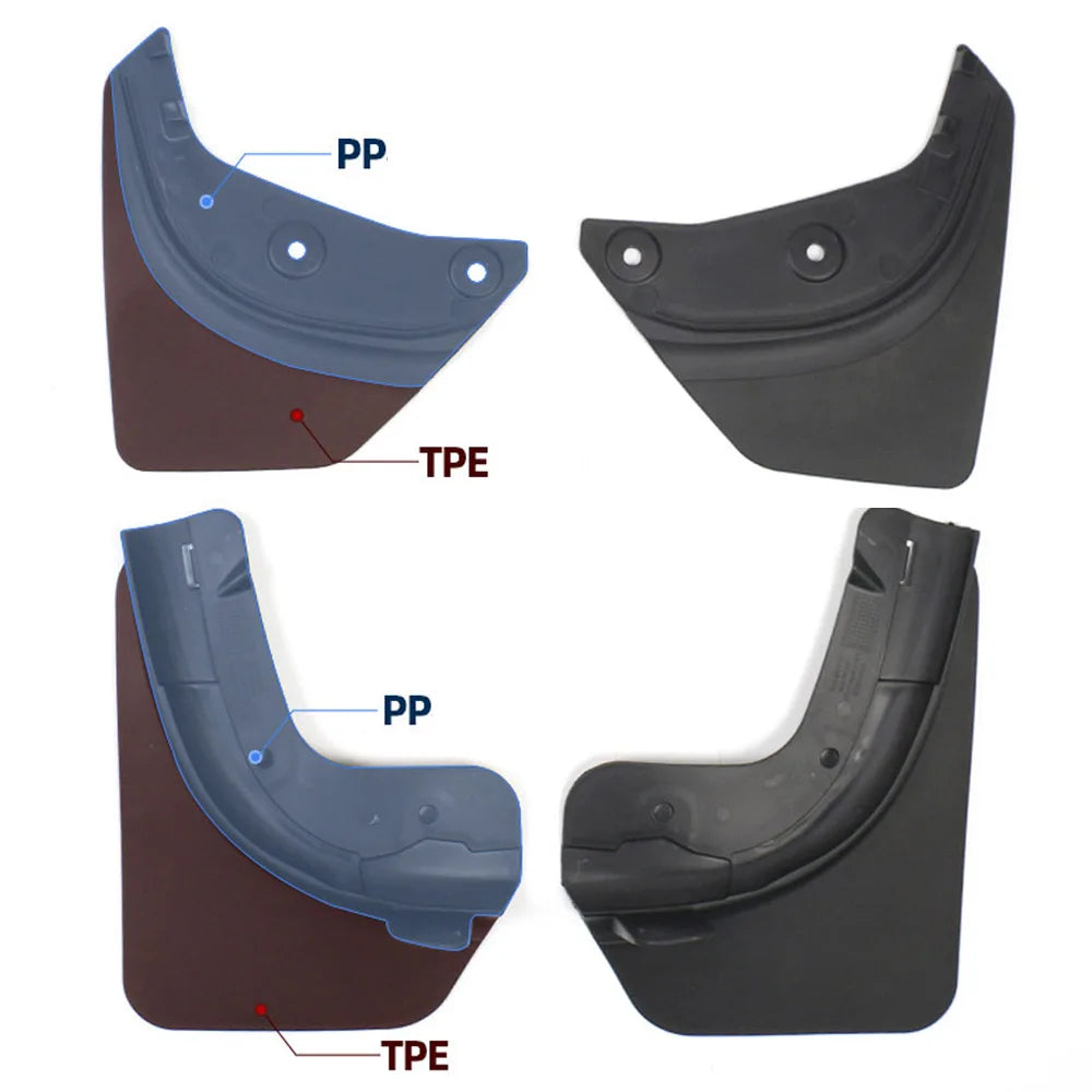 4Pcs/set Mud Flaps Splash Guards For Tesla Model 3 2026-2026 2026 2026+ Front Rear Wheel Mudguard Guard Fender