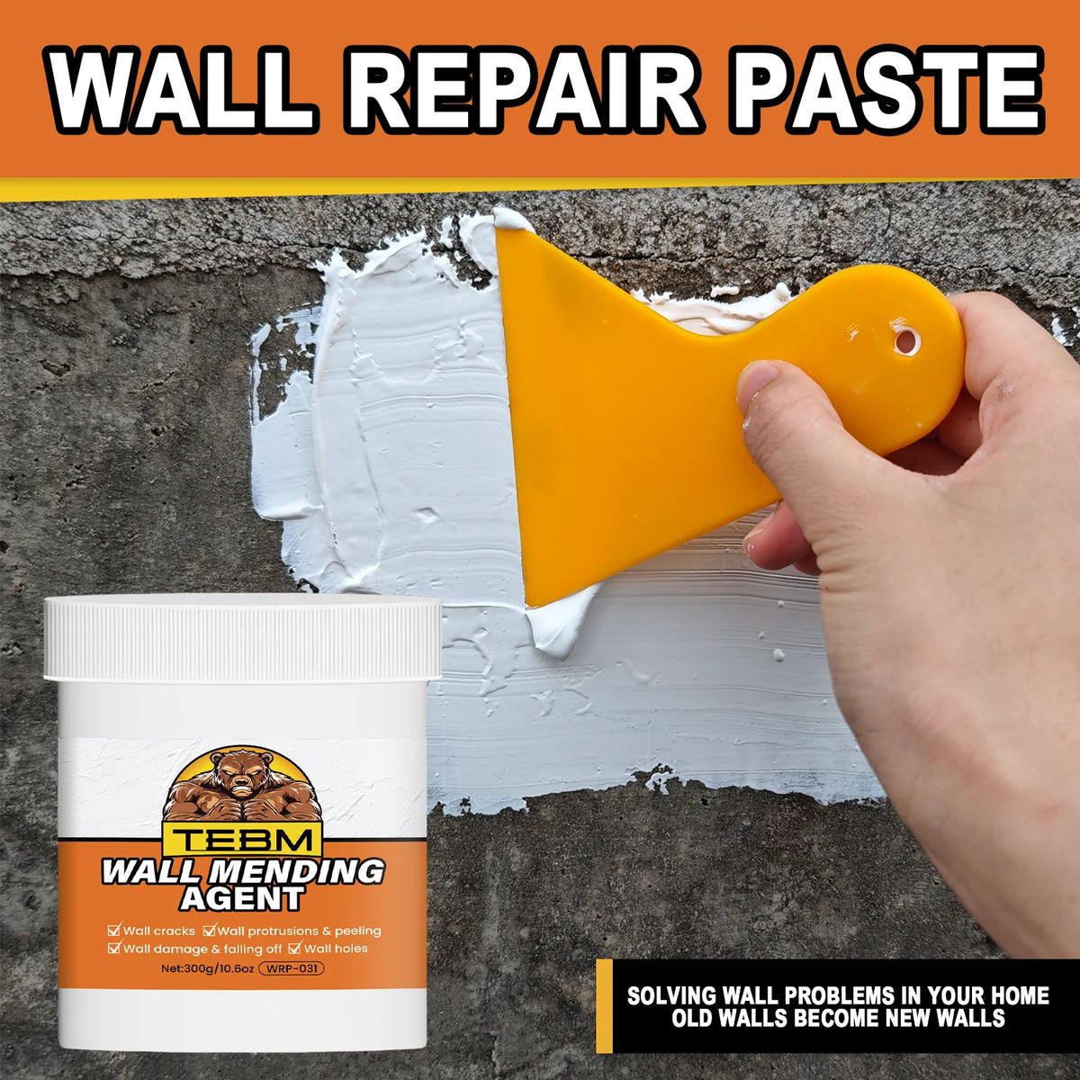 Wall Mending Agent - Quick-Drying Filler for Holes and Cracks - view 10