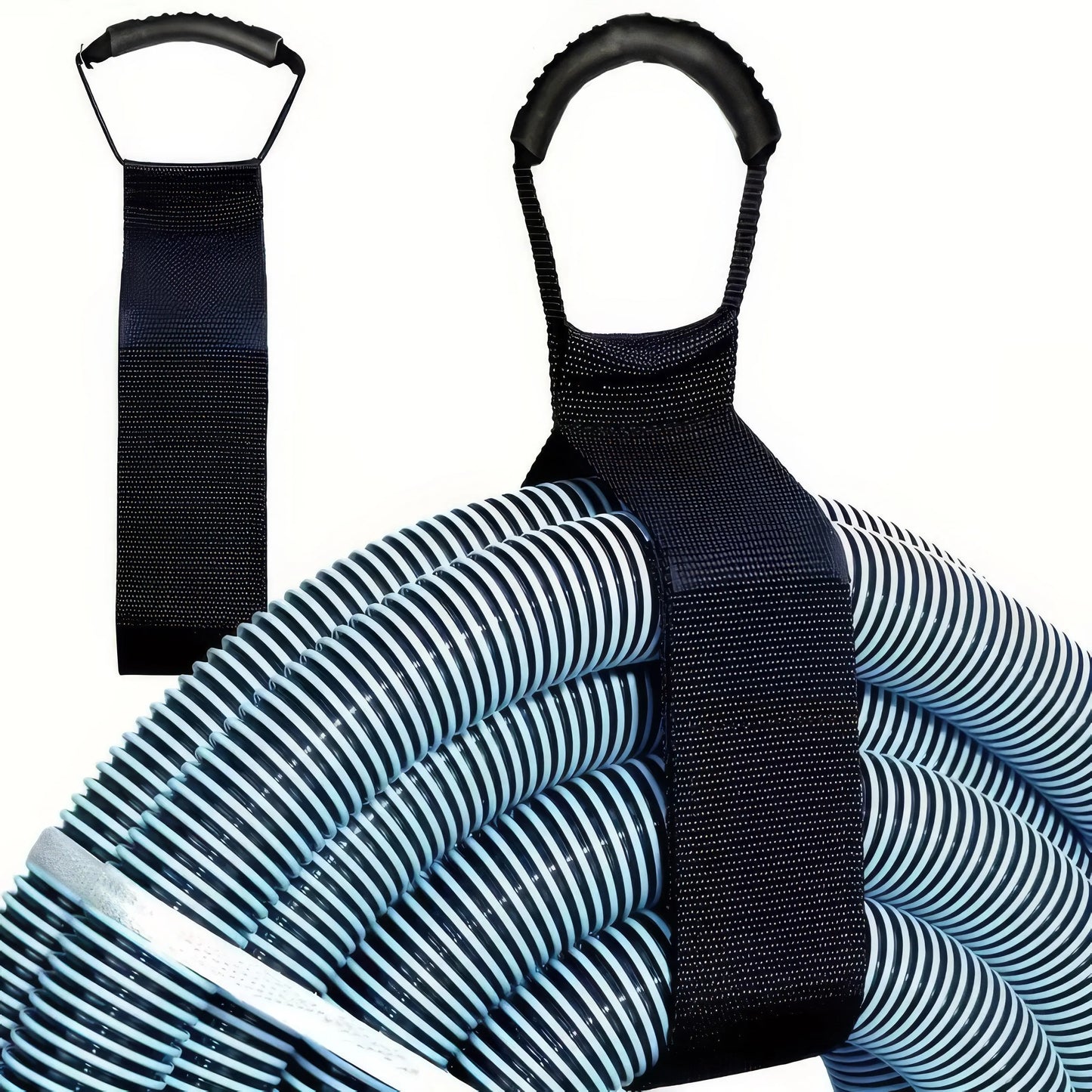 1/2 Piece Heavy-duty Storage Strap with Handle, Fits Hands for Easy Lifting, Suitable for Garden/pool Hoses, Rope Organization