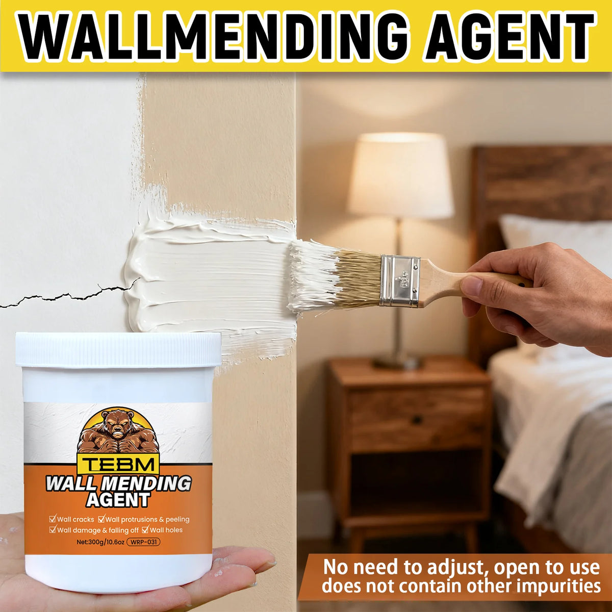 Wall Mending Agent - Quick-Drying Filler for Holes and Cracks - view 9