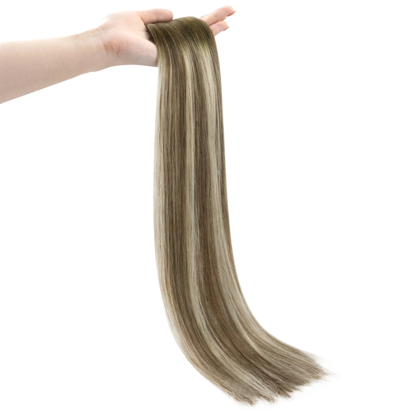 Moresoo Butterfly Weft Hair Extensions Pu Hole Weft Double Sided Genius Weft Bundles Hand Tied Weft Invisible Weave For Women