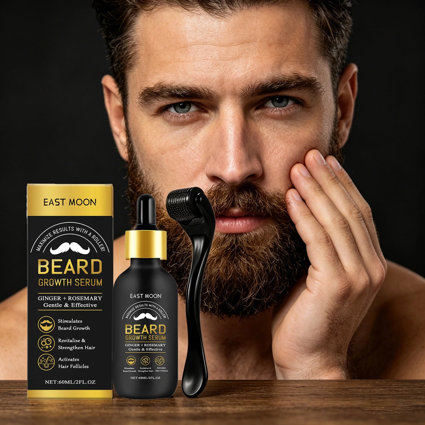 60ML Beard Growth Serum — Nourishing Strengthening Beard Oil