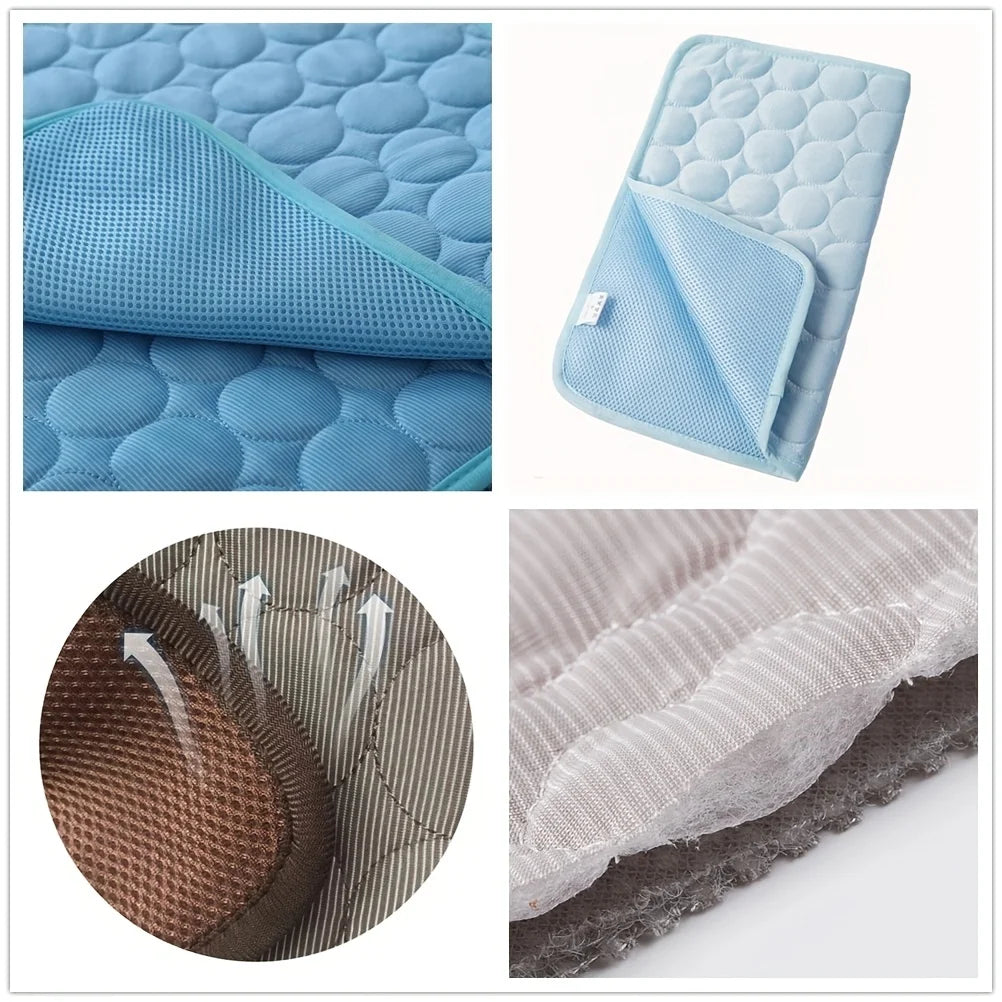 Dog Cooling Mat – Extra Large Summer Pet Cold Bed for Small & Large Dogs & Cats | XS–2XL (6 Colors)